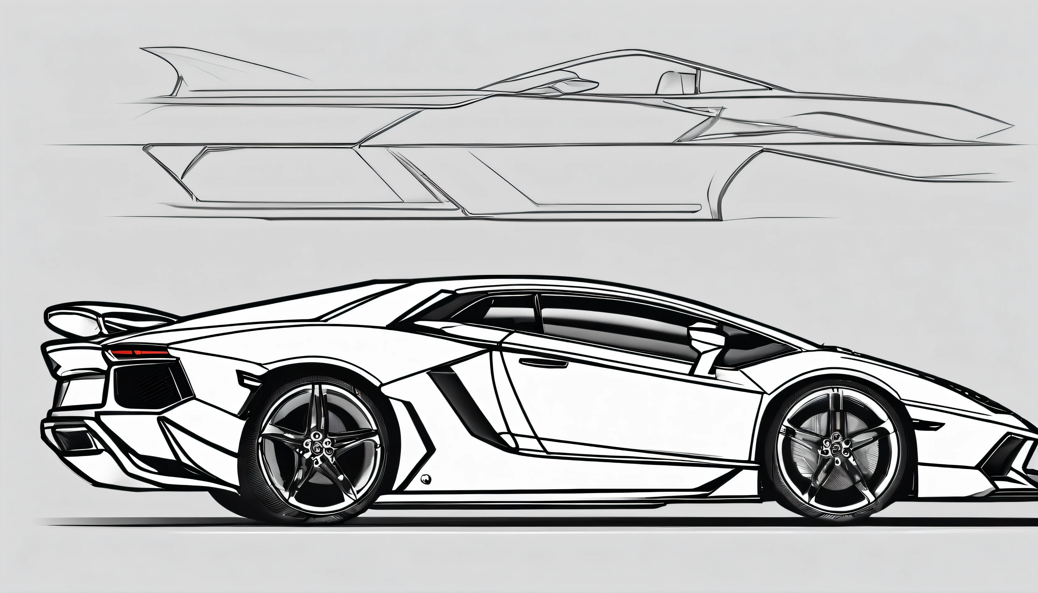 lamborghin AVENTADOR from one side
