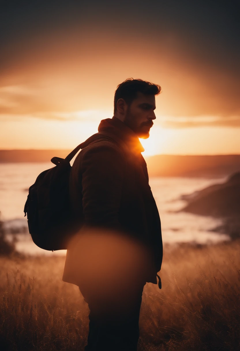 sunrise, horizon, sunrise, high quality Change background, realistic face, 8k, ultra realistic,