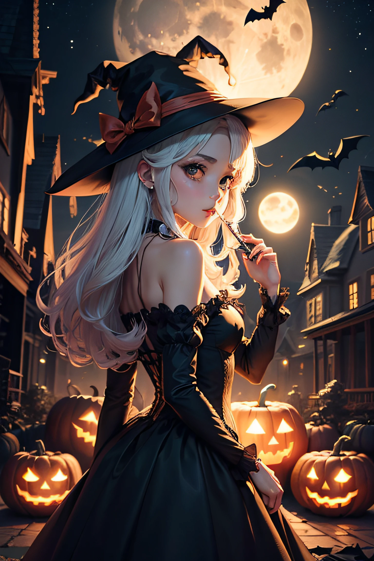 A moon night Halloween