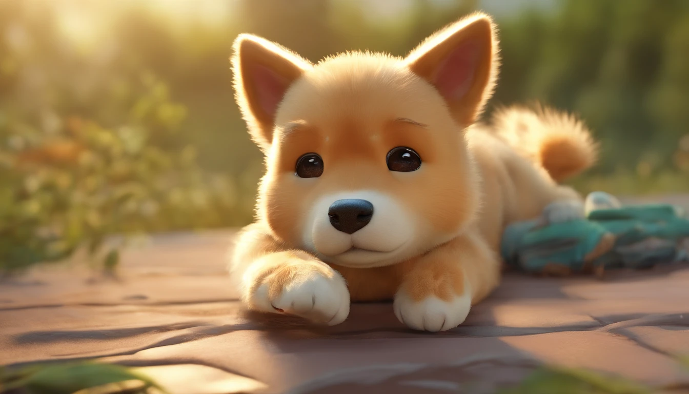 a cute puppy,I sleep 3 cats.,Shiba dog