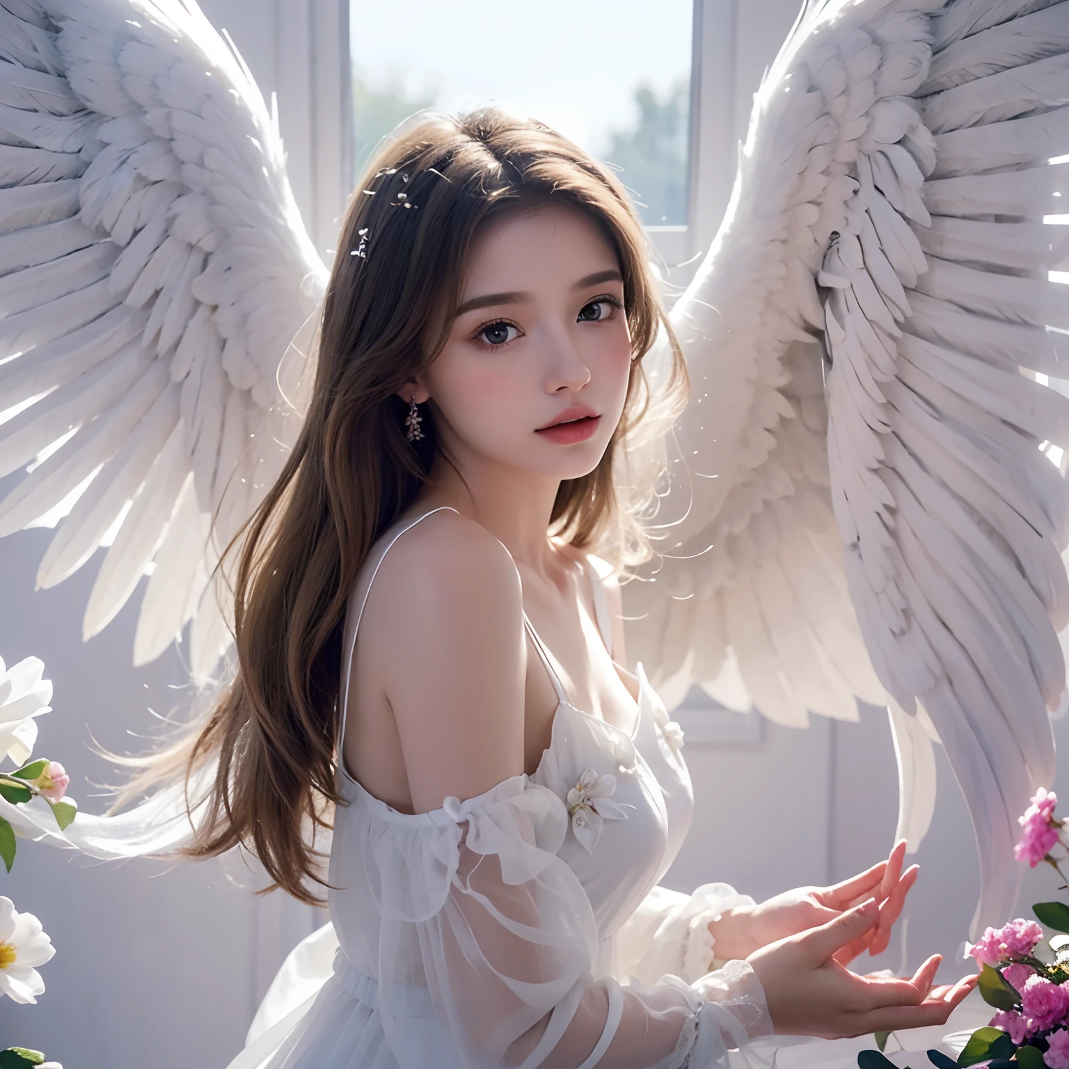 An angel who listens to wishes