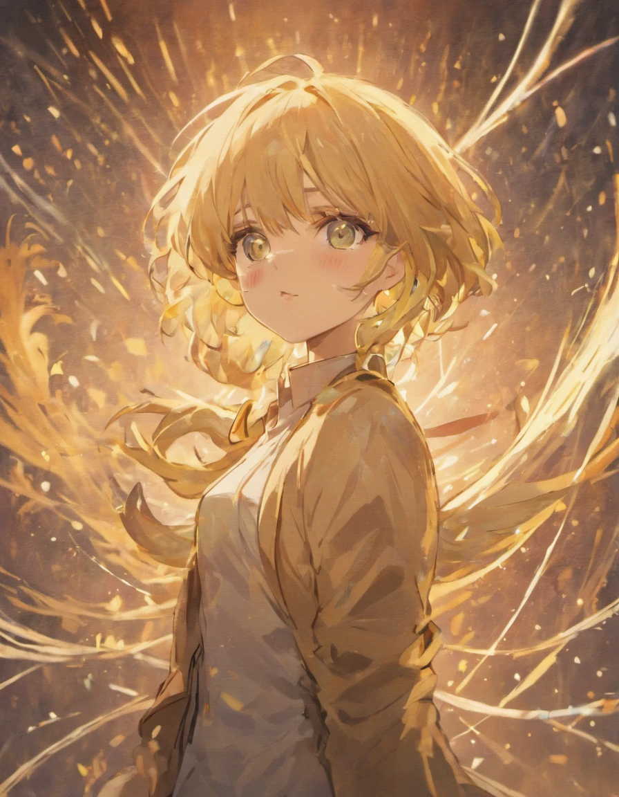 Best picture quality, masterpiece, heavy acrylic, pen touch, film screenshots, avatar, portrait, blonde hair, suit, young man, apathy, anime, pixiv