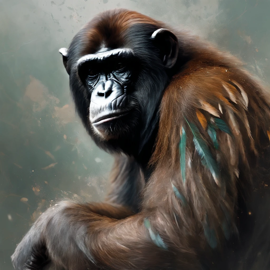 Perfect centralization, chimp, wearing a jacket,vidros de vidro,Rosa da flor, wearing sunglasses, alegria, Standing position, beleza abstrata, Centrado, looking at the camera, Facing the camera, nearing perfection, Dynamic, altamente detalhado, liso, foco nítido, 8k, high-definition resolution, illustration, arte de Carne Griffiths e Wadim Kashin, fundo branco