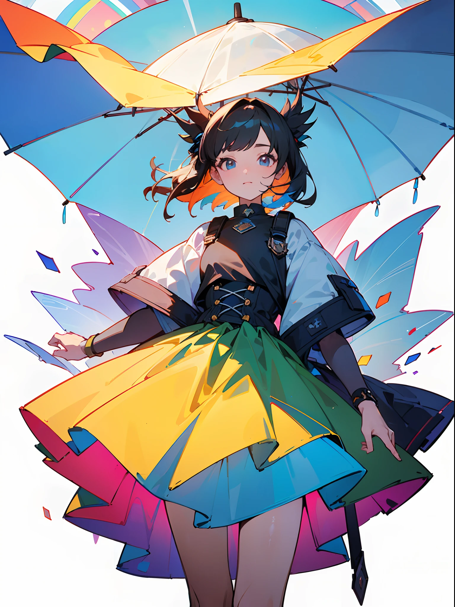((Best quality, 8K, Masterpiece: 1.4)),((Amazing detail: 1.3)),((illustration: 1.2)),((High resolution1.1)),1girll,Colorful,Transparency