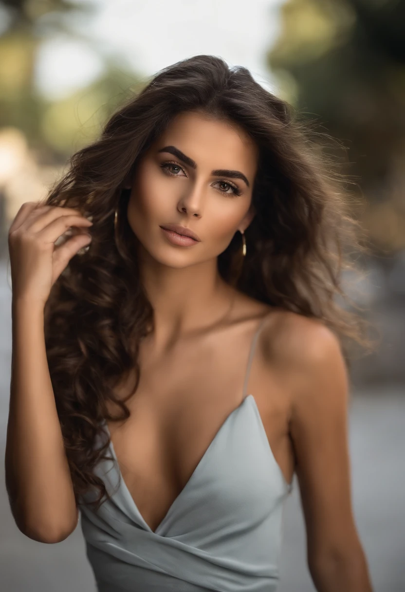 Mulher brasileira com cabelo cacheado usando um vestido branco, liso, mulher jovem muito bonita, mulher bonita jovem, mulher jovem bonita, belo rosto jovem, modelo bonito da menina, belo rosto delicado, menina modelo bonita, modelo feminino bonito, foto retrato suave 8 k, mulher bonita do rosto, rosto bonito atraente, rosto bonito feminino, rosto feminino bonito, beautiful face and flawless skin , corpo inteiro,