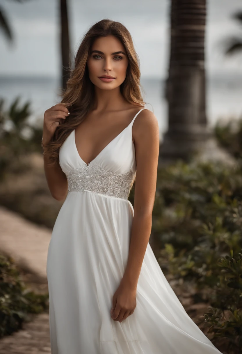 Mulher brasileira com cabelo cacheado crespo usando um vestido branco, liso, flowing silk dress, vestido tecido leve, mulher jovem muito bonita, mulher bonita jovem, mulher jovem bonita, belo rosto jovem, modelo bonito da , belo rosto delicado, meninao bonita, modelo feminino bonito, foto retrato suave 8 k, mulher com cabelo crespo, mulher bonita do rosto, rosto bonito atraente, rosto bonito feminino, rosto feminino bonito, beautiful face and flawless skin , corpo inteiro
