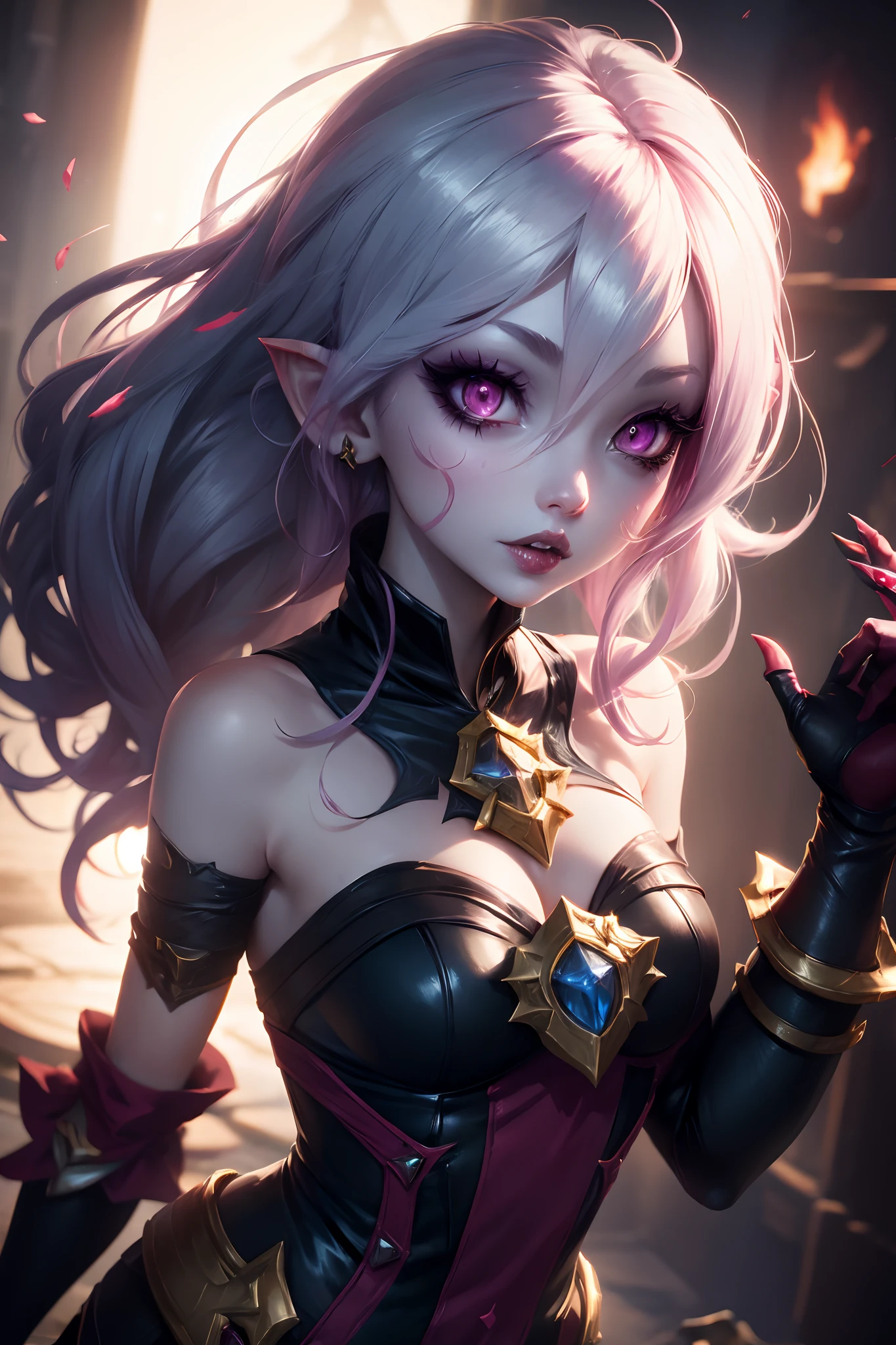 briar, briar of league of legends, lol, girl, white skin, vampire girl,
