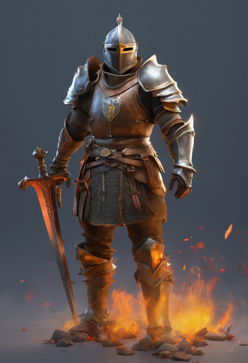 Game character illustration, knight
