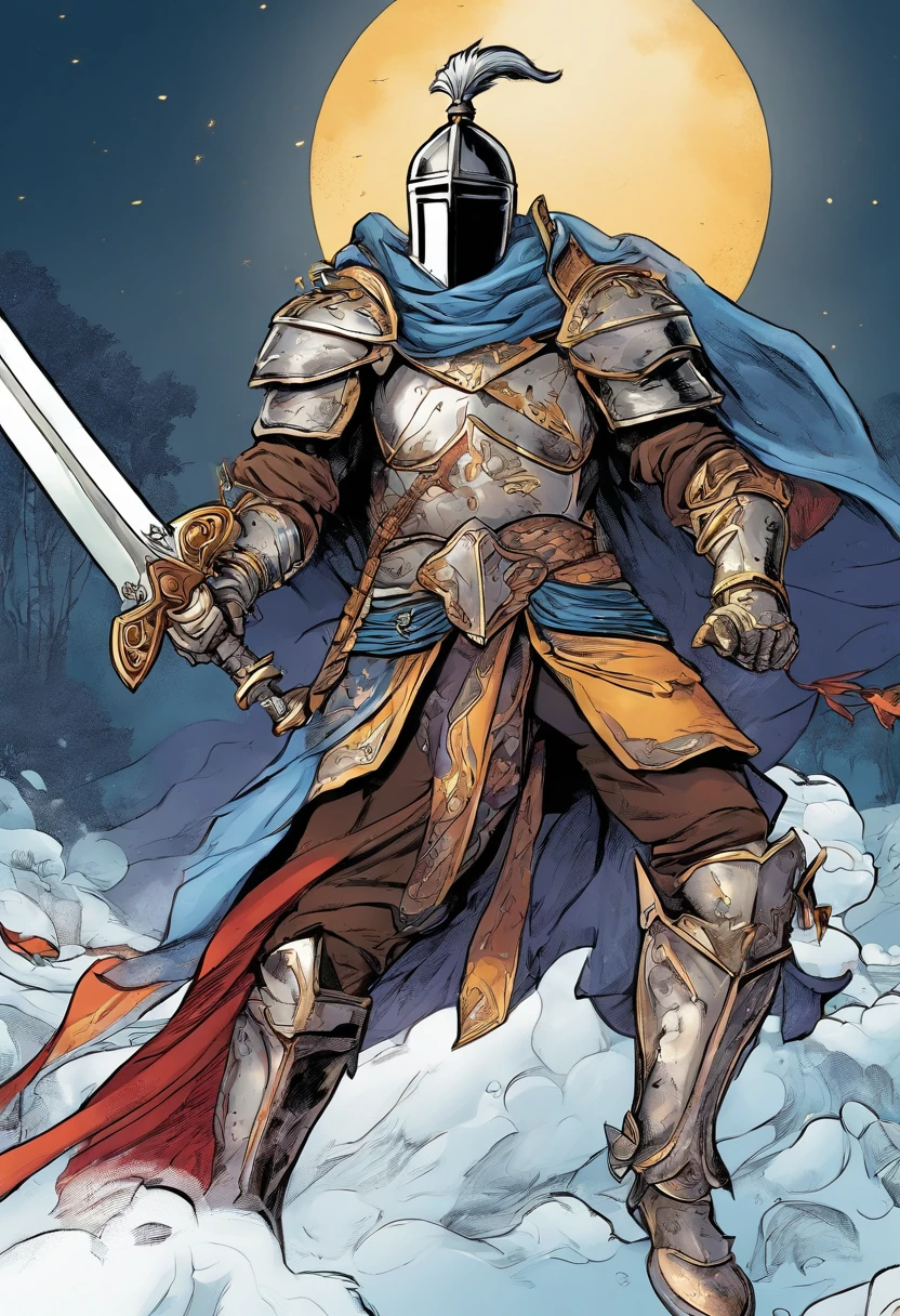 Game character illustration, knight