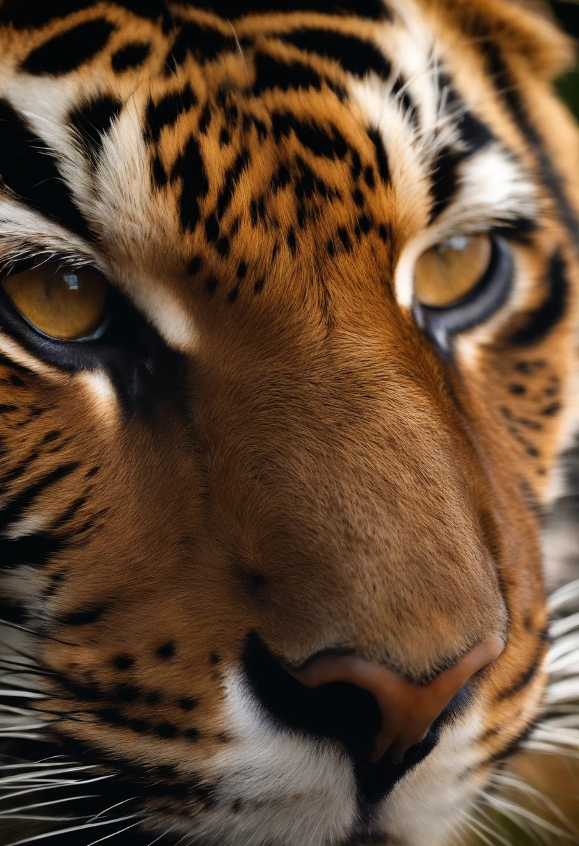 chat, tigre, marron, yeux vairons