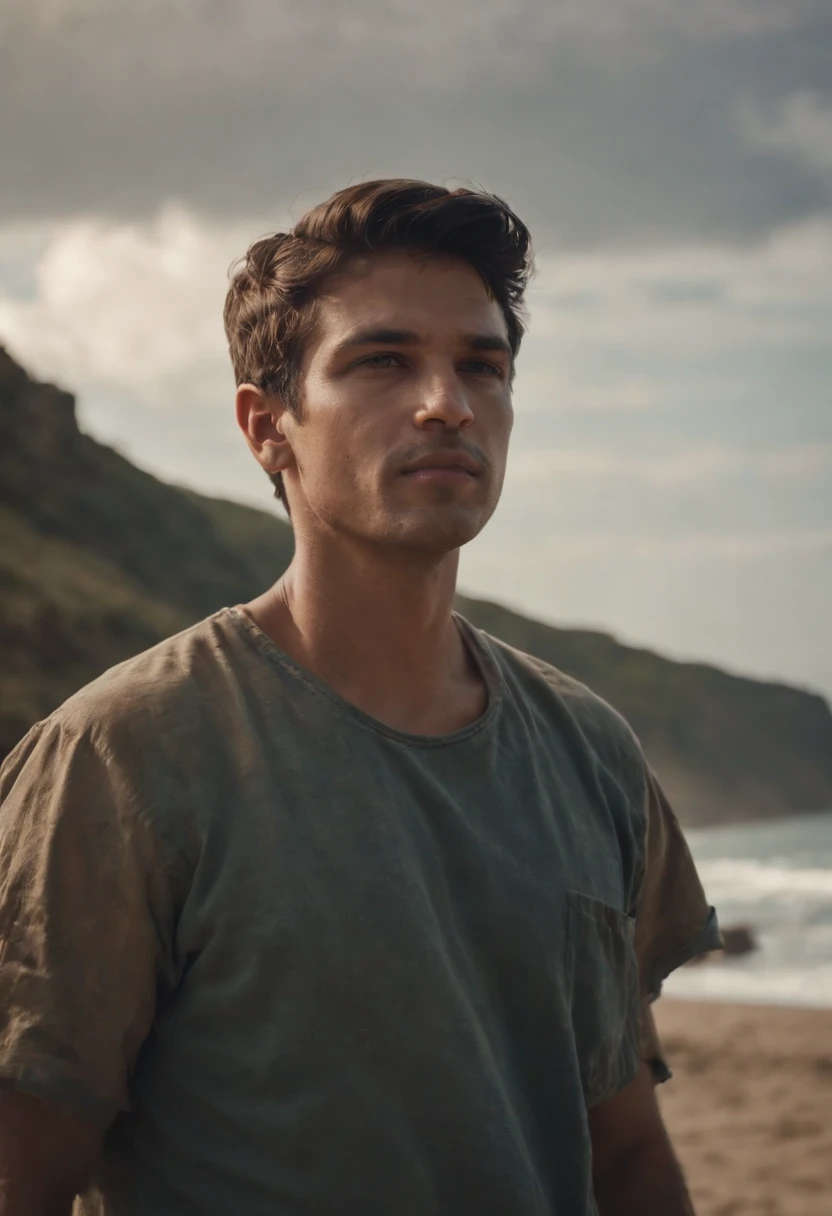Velho Pescador, Professional Color Grading, sombras suaves, sem contraste, clean sharp focus, cinematic movie photograph