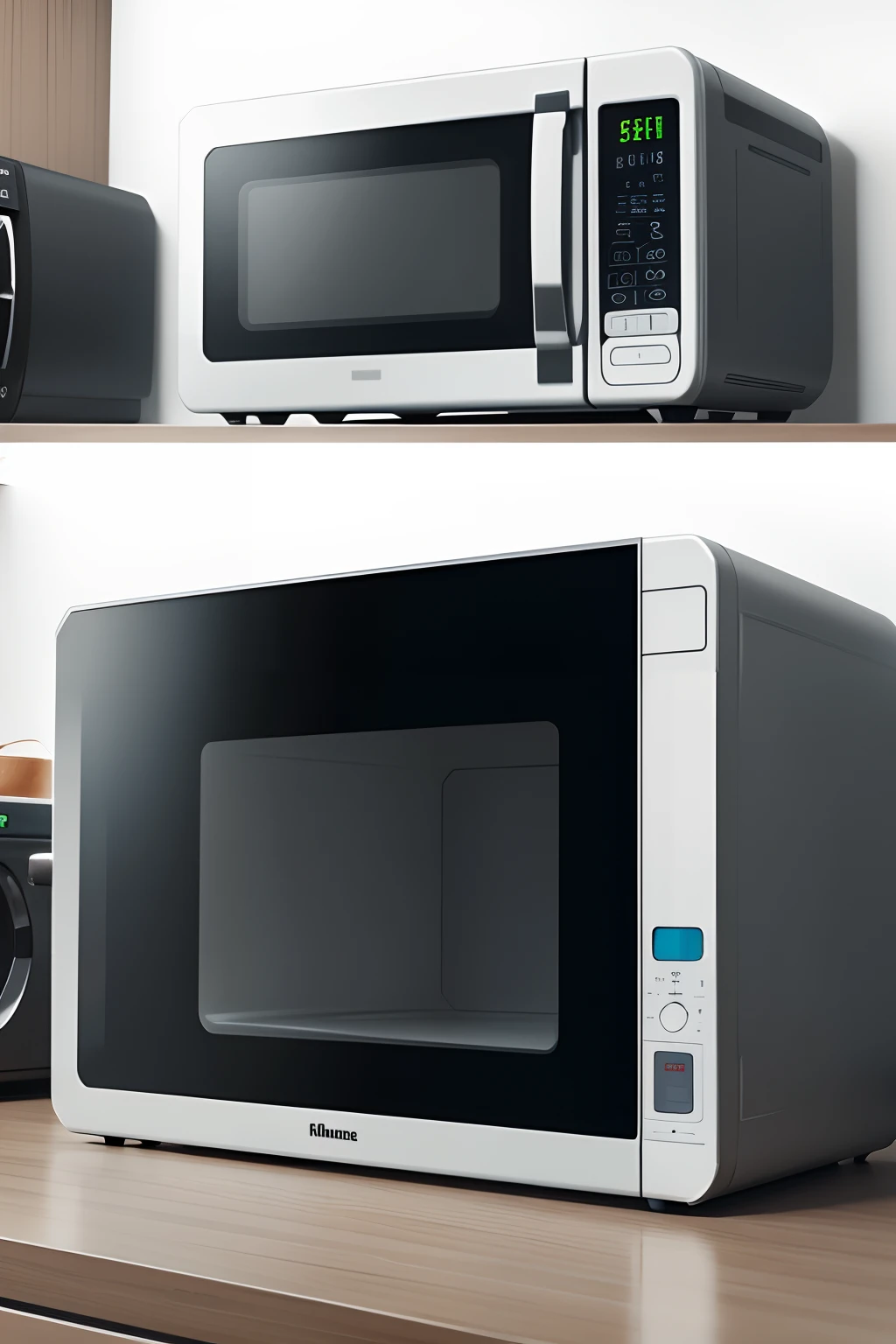 futuristic microwave