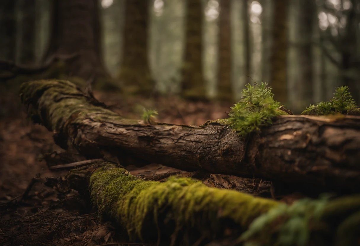Young tree emerging from old tree stump