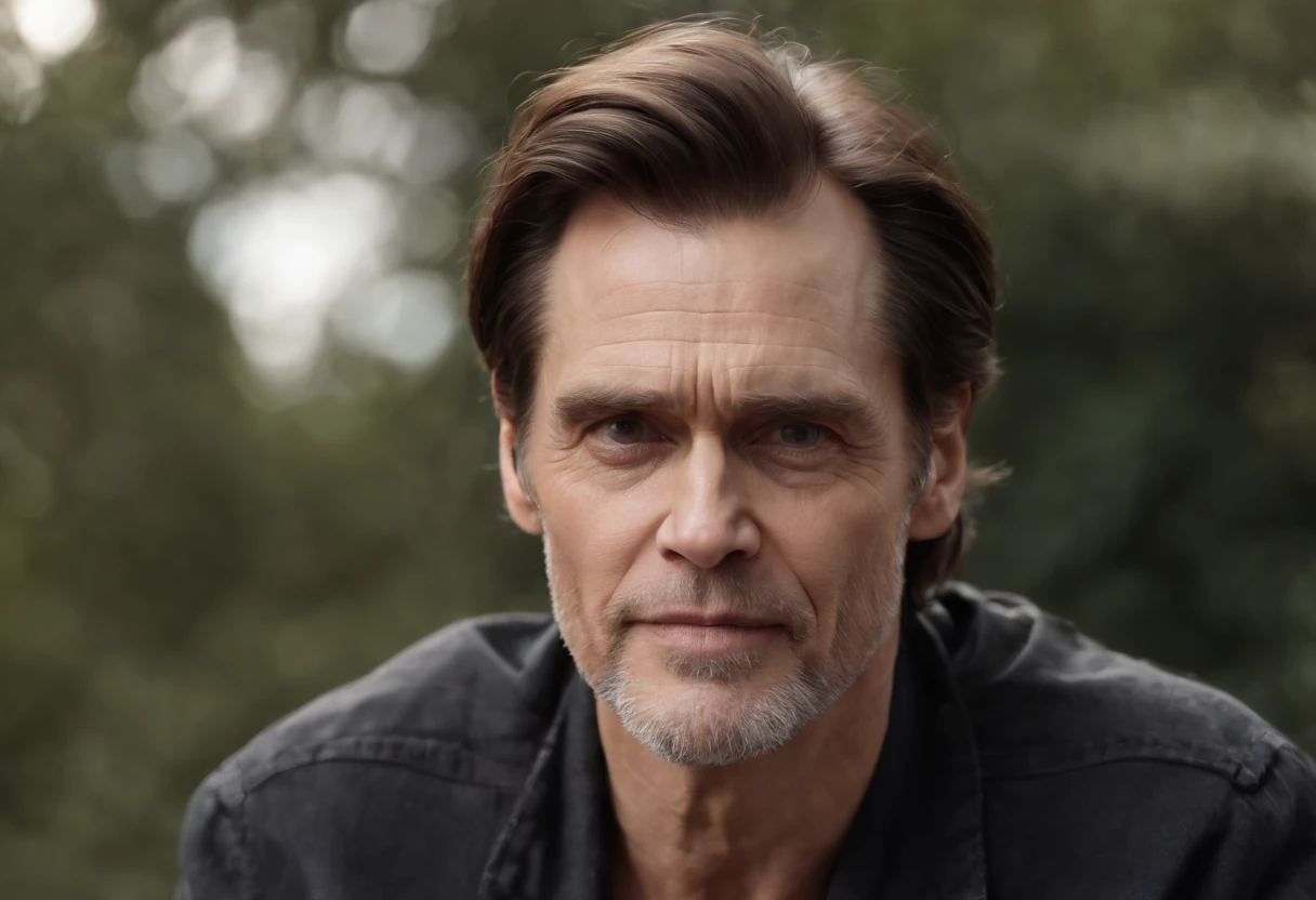 jim carrey, ultra realista, ator jim carrey, cara de mal, dialogo com deus, ambiente sombrio, falando com deus, muito realista, cena de cinema, face de medo, crying expression, jim carrey, filme todo poderoso