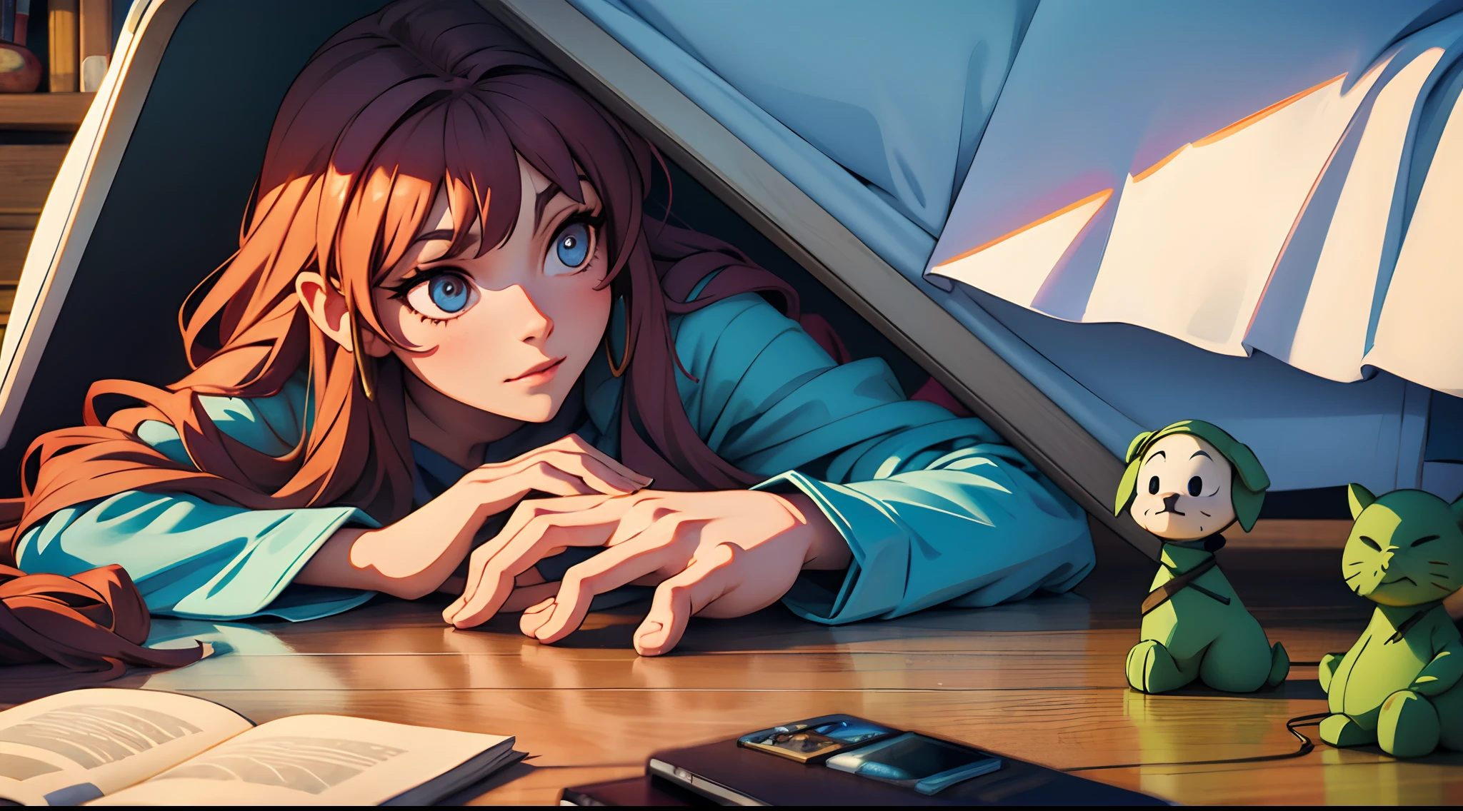 Hairy spirit hands out from under the bed --auto