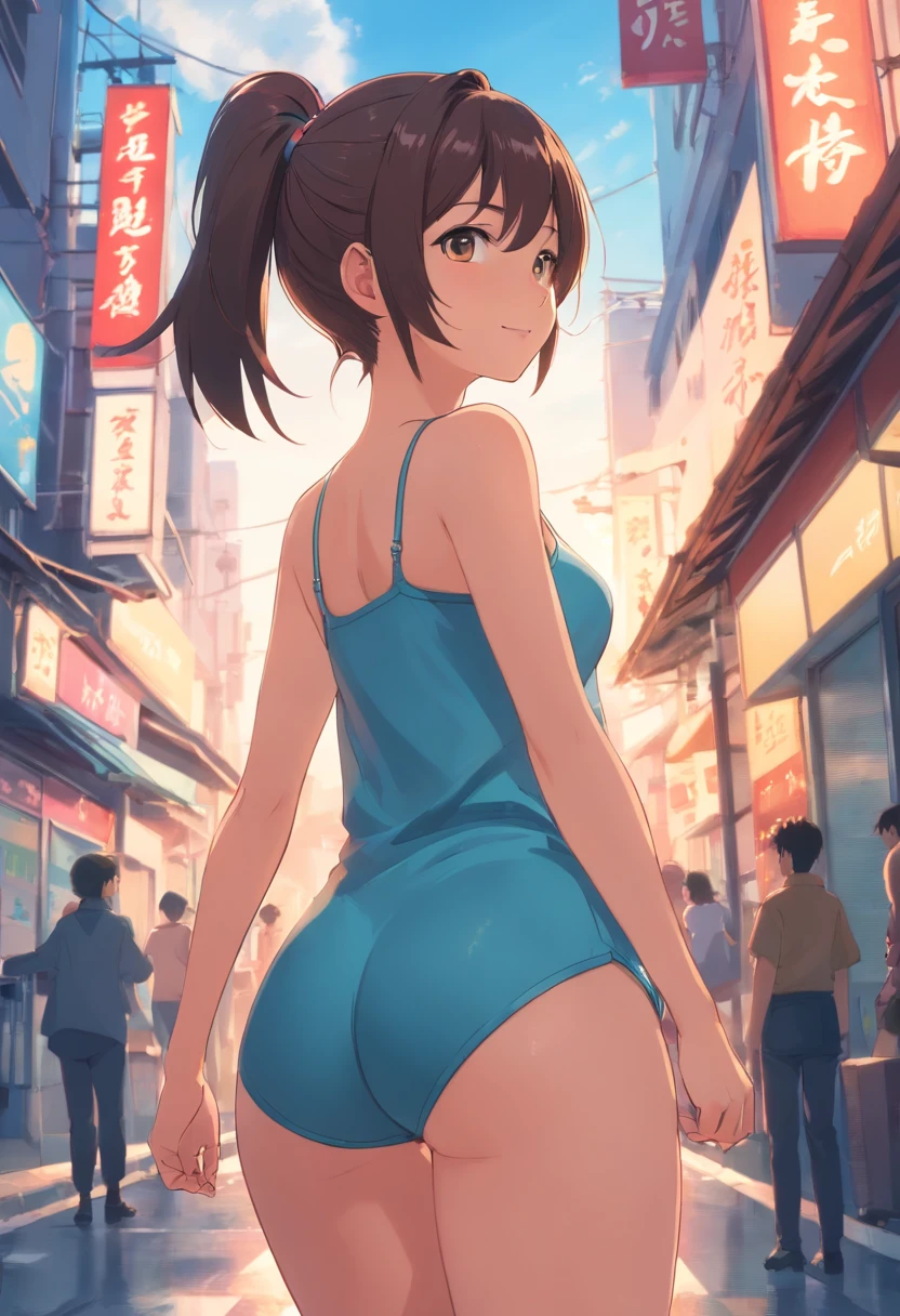 bonita chinesa,standing on her feet,Incline-se para a frente com o peito firmemente contra as pernas,unparalleled beauty,Shiny rubber pants,oversized buttocks,round buttocks,beautiful buttocks,upturned buttocks,Single combed ponytail,cabelos pretos,pernas delgadas,salto em altura,Gentle and shy face,laughing from the heart,耳Nipple Ring,colar,Correntes,Behind the perspective