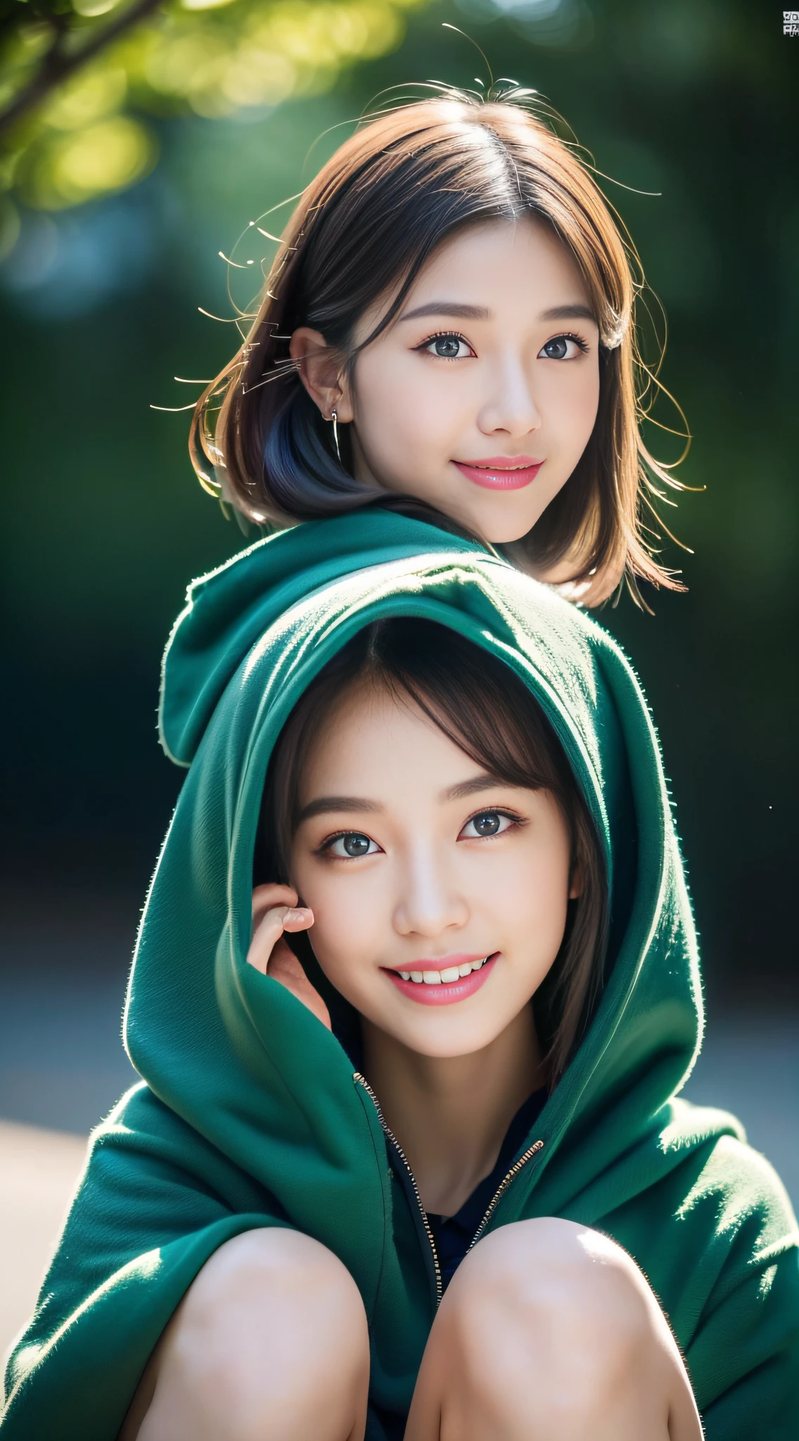(((32K,very high res, high detailing, highly accurate,Masterpiece Girl 1))),Raw photo & realistic atmosphere,beautiful dark blue eyes,Detailed mouth,Glossy lips,Detailed eyebrows,Soft white skin that shines with every detail,,Eyes drawn in detail、Very beautiful eyes with azure eyes,Detailed lips、Very beautiful face,Very well-formed face、Lifelike face,shiny beautiful lips,Beautiful eyebrows,Infinite reality,Best design,（Insanely cute sober and modest Japan 18-year-old girl,,Toned body,Perfect Gal Leader Model,Beautifully shaped breasts,Very cute beautiful girl,Little Girl：1.5）,Best Natural Makeup,Japanese ido,Korean Idols,Young sensual idol,Moist eyes,Dark beautiful eyes,Beautiful butt,beauty legs,,camel's foot,：1.3),超A high resolution、,Natural and realistic face,Back lighting,Pure eyes are too cute,(((photorealisim,Photograph the whole body))),,Reality Live Action,（simple earrings,Necklace Arm,Watches,Glossy nail art,Please wear a black and green mountain hoodie,Wide pants,boots,Outdoor Fashion,camp,Blonde shorthair,独奏,Lori,Smile faintly,full body Esbian：1.7）,（Show full-body fashion,mysterious１５Year old schoolgirl：1.8）