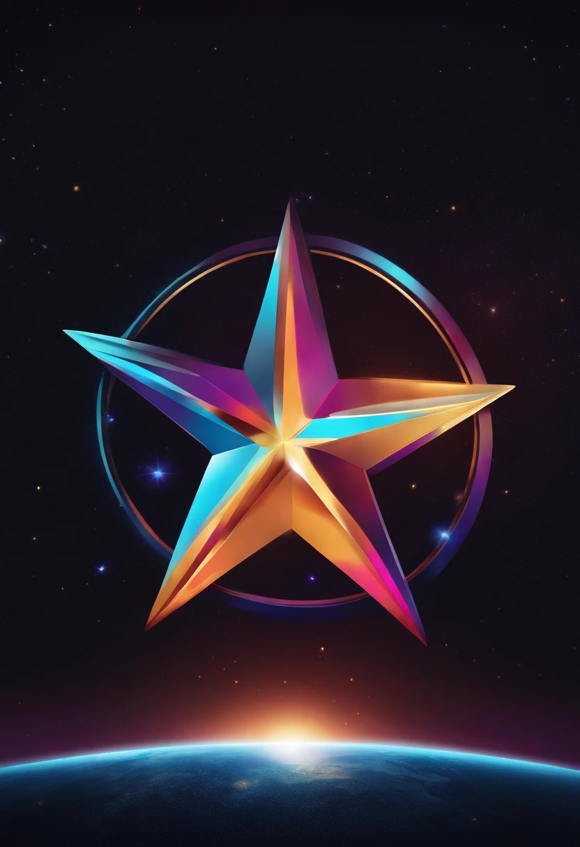 a logo for motivation channel called Star Range, com o fundo com estrelas