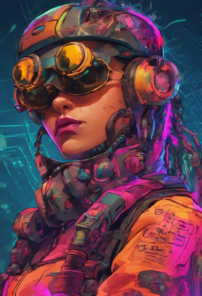 (altamente detalhado: 1.2), (canon EOS R6 melhor qualidade: 1.2), (8k: 1.0), (emb-rrf-baixo: 1.0), (lots of large black tattoos on open cybernetic head in the middle showing the inside, Rosto detalhado, Hyper detailed eyes and wearing high-tech sunglasses with holographic display 1.2), foco nítido (foto premiada: 1.2), (subsurface scatter: 1.2), (subsurface scatter: 1.2). 1.1) (um belo ciborgue ultra-detalhado: 1.2), ( cabelos hiperdetalhados: 1.2), (corpo maravilhoso: 1.2), (corpo inteiro: 1.2), (Dynamic Stance :1.2), brilho neon, (Detailed cybernetic eyes:1.1), Close-up (hiper-realista:1.2), RPG, estilo cyberpunk 2077, dramatic lighting, (Paisagem urbana futurista altamente detalhada:1.2), (scientific fiction: 1.2). 1.2), fotografia de retrato profissional, por wlop greg rutkowski, jeffrey simpson, alphonse mucha, raffael
