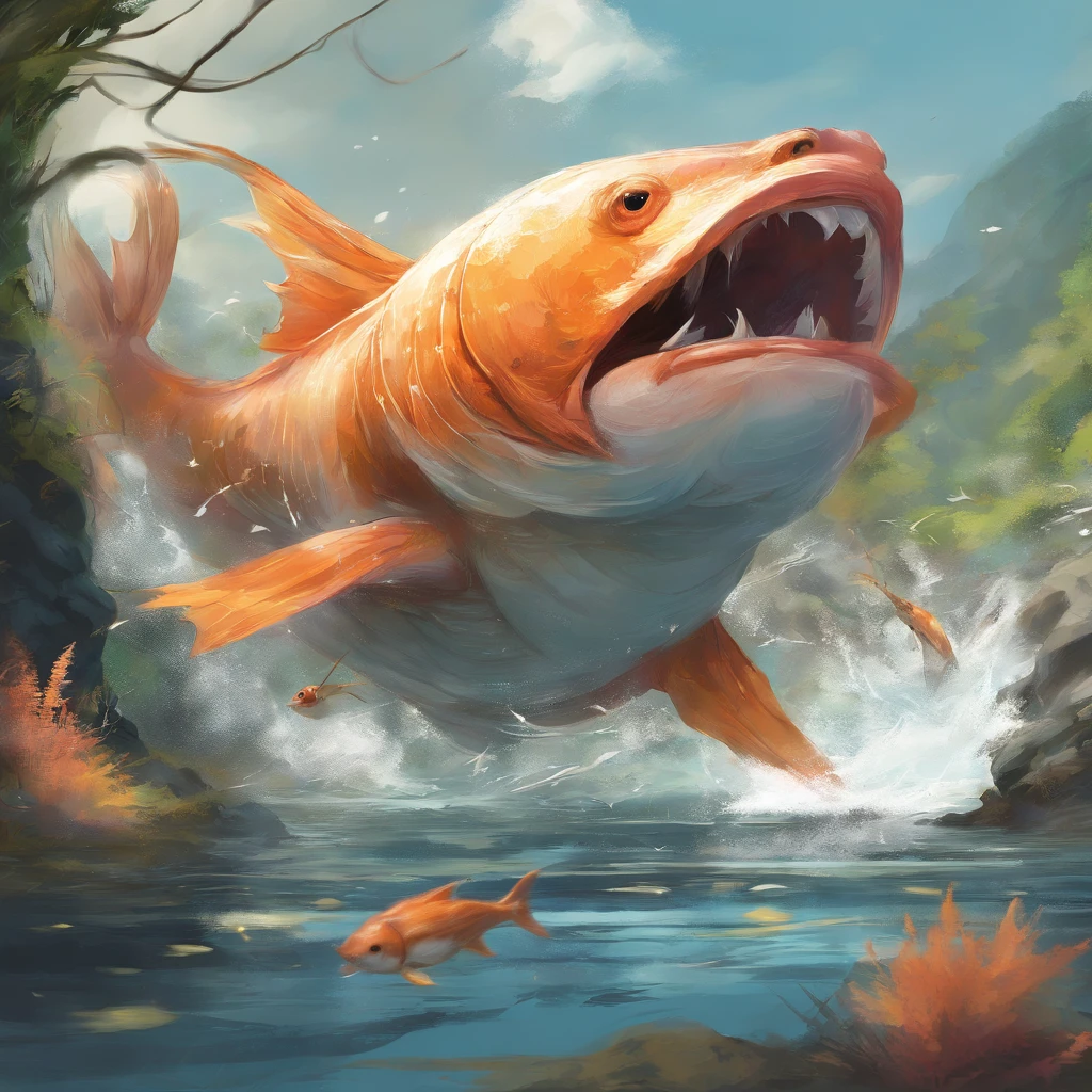 When hunting, it skims the surface of water at high speed to pick off unwary prey such as Magikarp, masterpiece, best quality