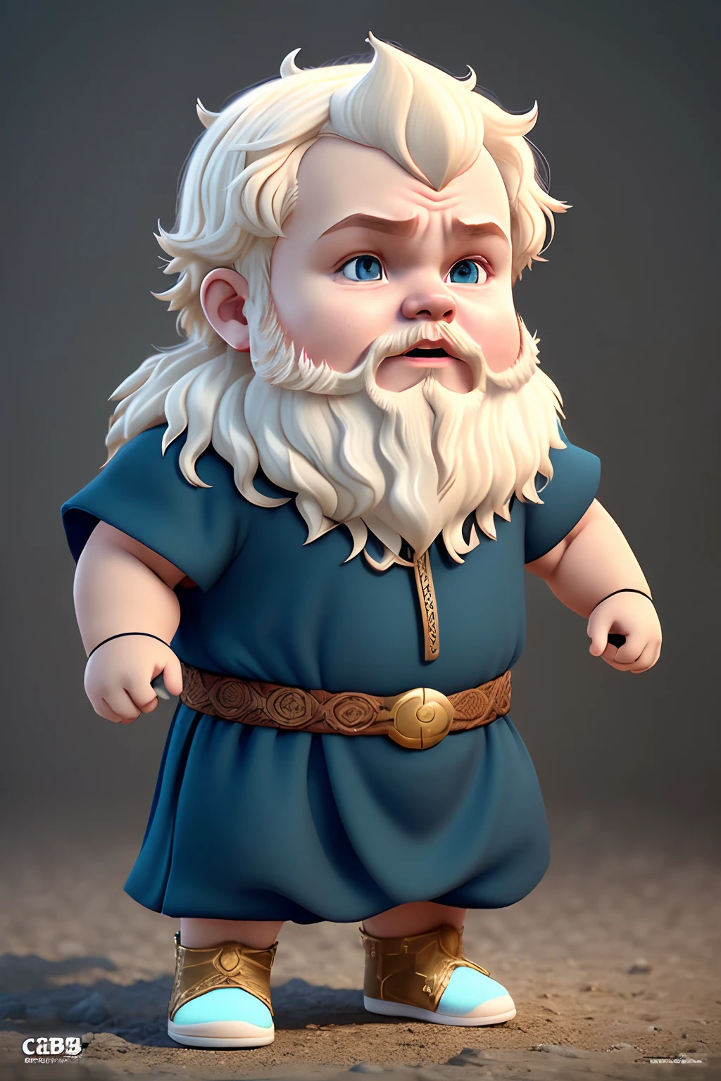 (CBZBB:1.25), Portrait of Gandalf cutest illustration, Artstation, CGI_Animation,