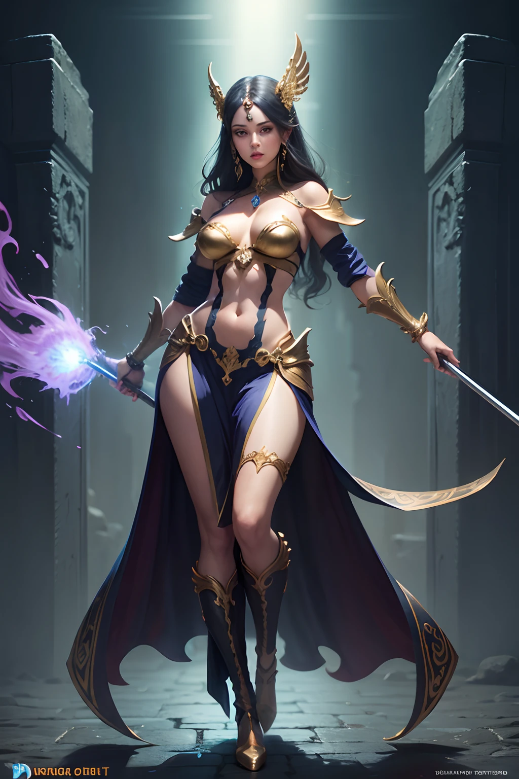 fantasy woman detalied, full body, fullhd