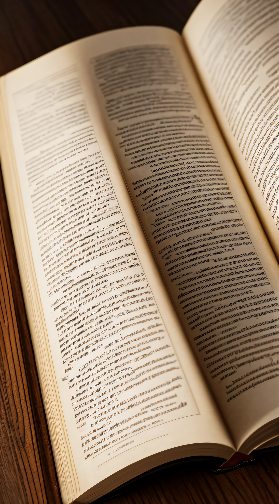 Close-up of the sacred book of the Open Book of the Bible