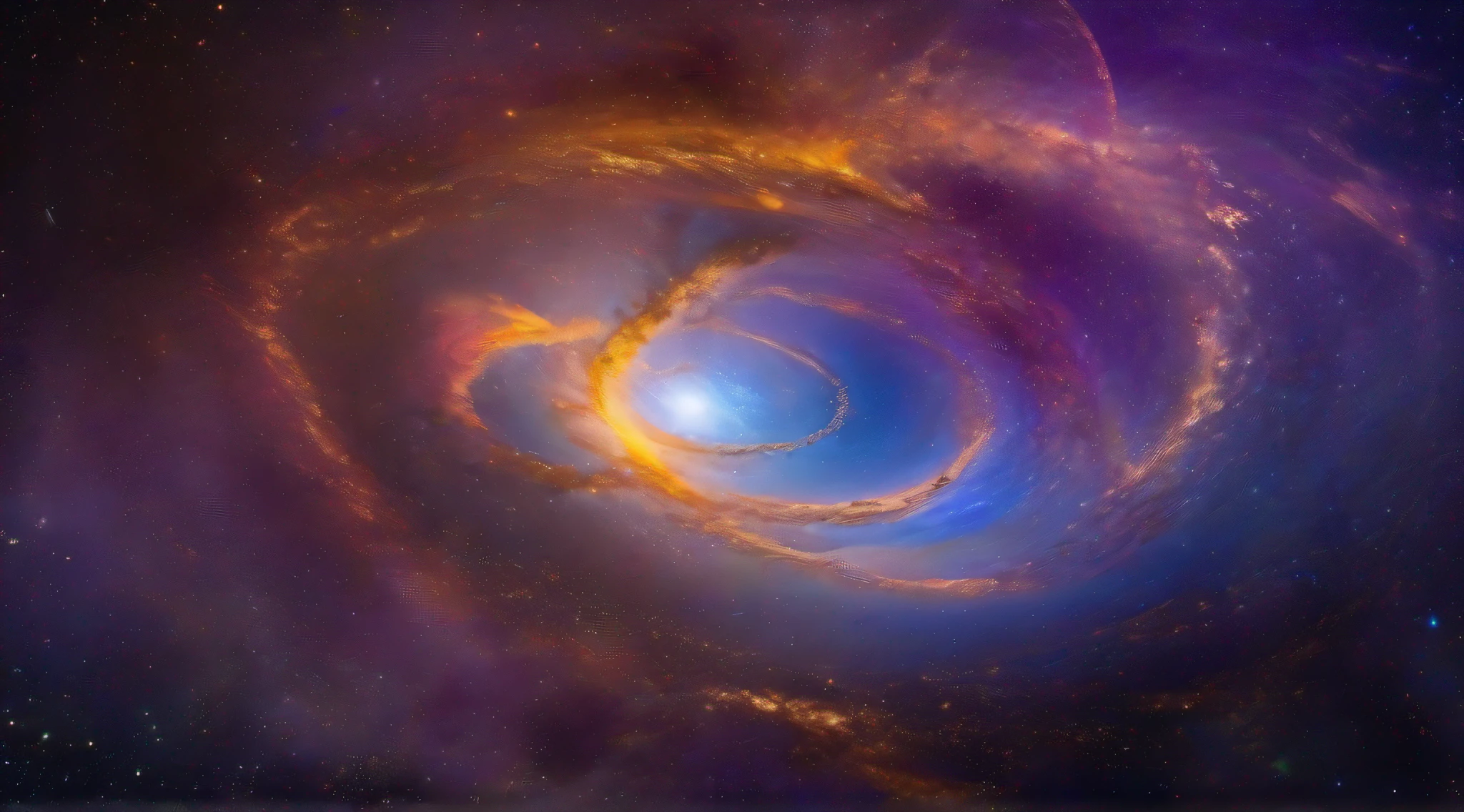 Hyperspace journey, vast expanse of colorful, swirling nebulas, streaks of light representing faster-than-light motion, immersive cosmic panorama, distant galaxies and stars, surreal and dreamlike atmosphere, lens flare effects, medium format digital Hasselblad X1D, Sigma 14mm f/1.8, long exposure, deep, rich blacks with vibrant hues of blues, purples, and pinks, infinity focus, ethereal --v 5 --ar 16:9 --q 2.