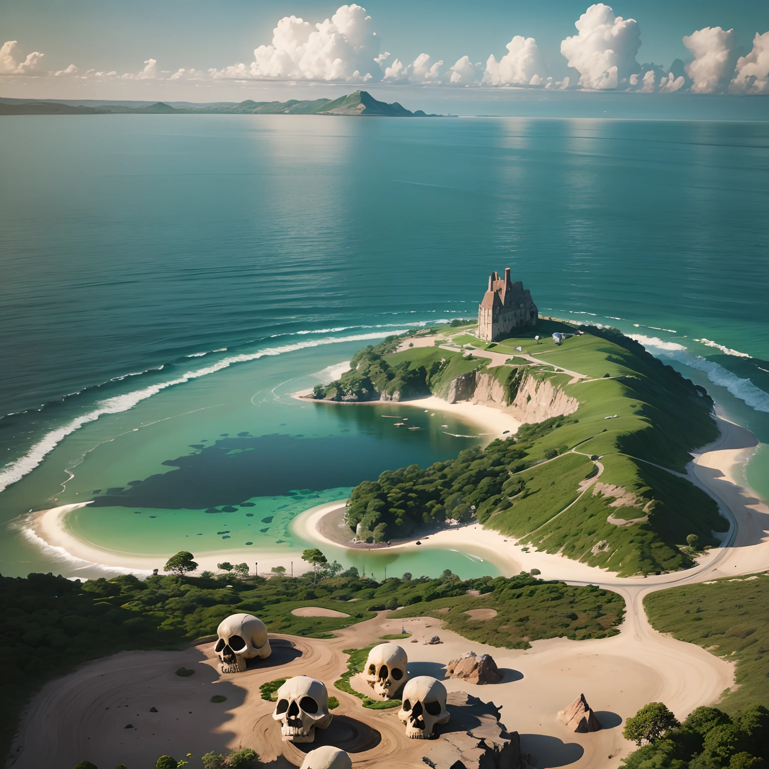 skull shaped island, landview --auto --s2