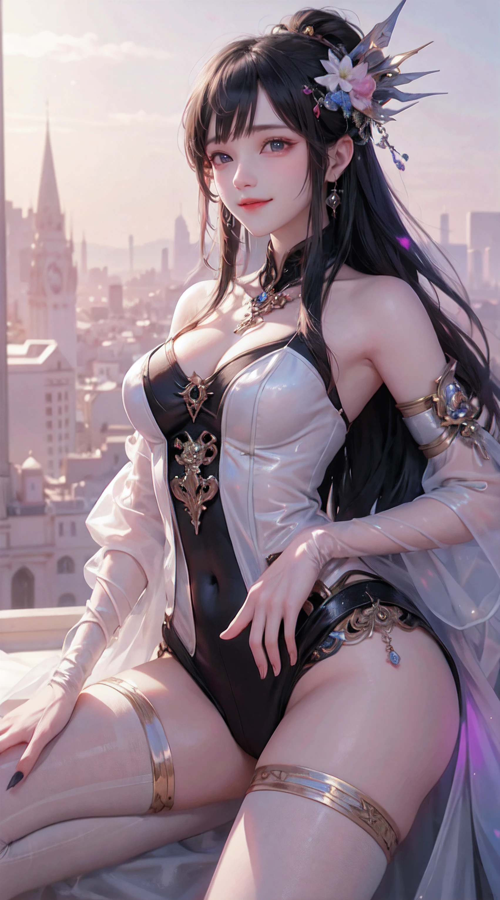 A masterpiece, top quality, best quality, official art, beautiful and aesthetic:1.2, 1girl:1.3, extremely detailed, fractal art:1.3, colorful, highest detailed