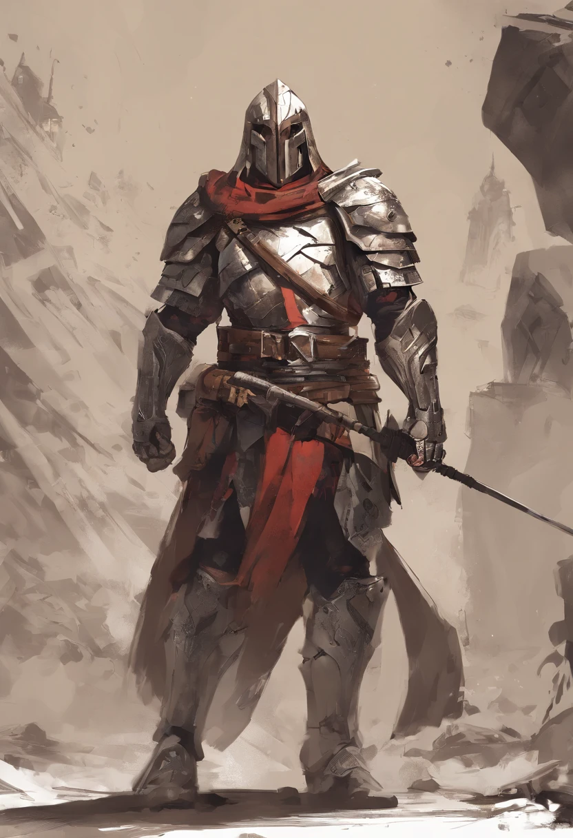 Bode branco como ser humano, musculoso e guerreiro, armadura de guerreiro, desenho 4