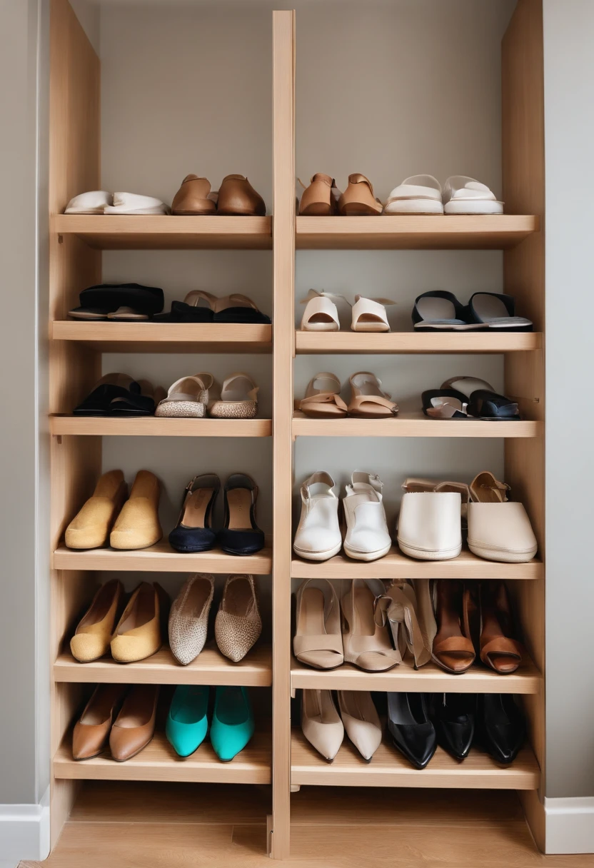 Who would have thought that a simple shoe rack could be the key to a well-organized bathroom? This smart little trick will save you space and offer an inexpensive storage solution.

adaptability : Although originally designed for shoes, ces organisateurs sont parfaits pour ranger les produits de salle de bains, From shampoos to creams, en passant par les brosses et autres accessoires. 🧴