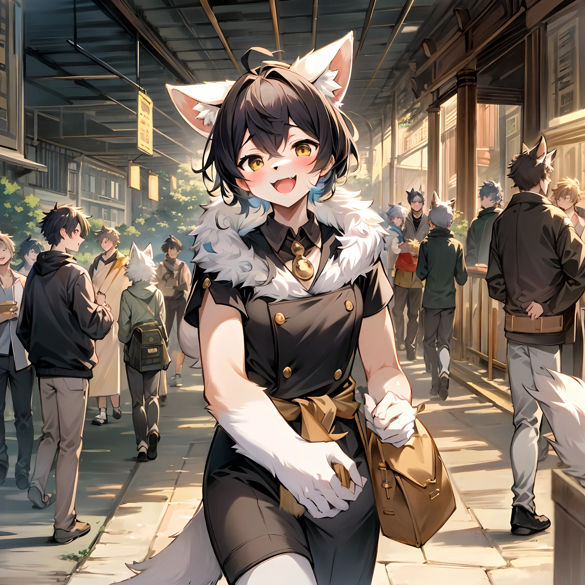 super high resolution, detailed background, World Heritage Site, 6+boys, 6+girls, Happy, joyful, absurdres(Photos of solo travelers)(kemono, furry anthro),