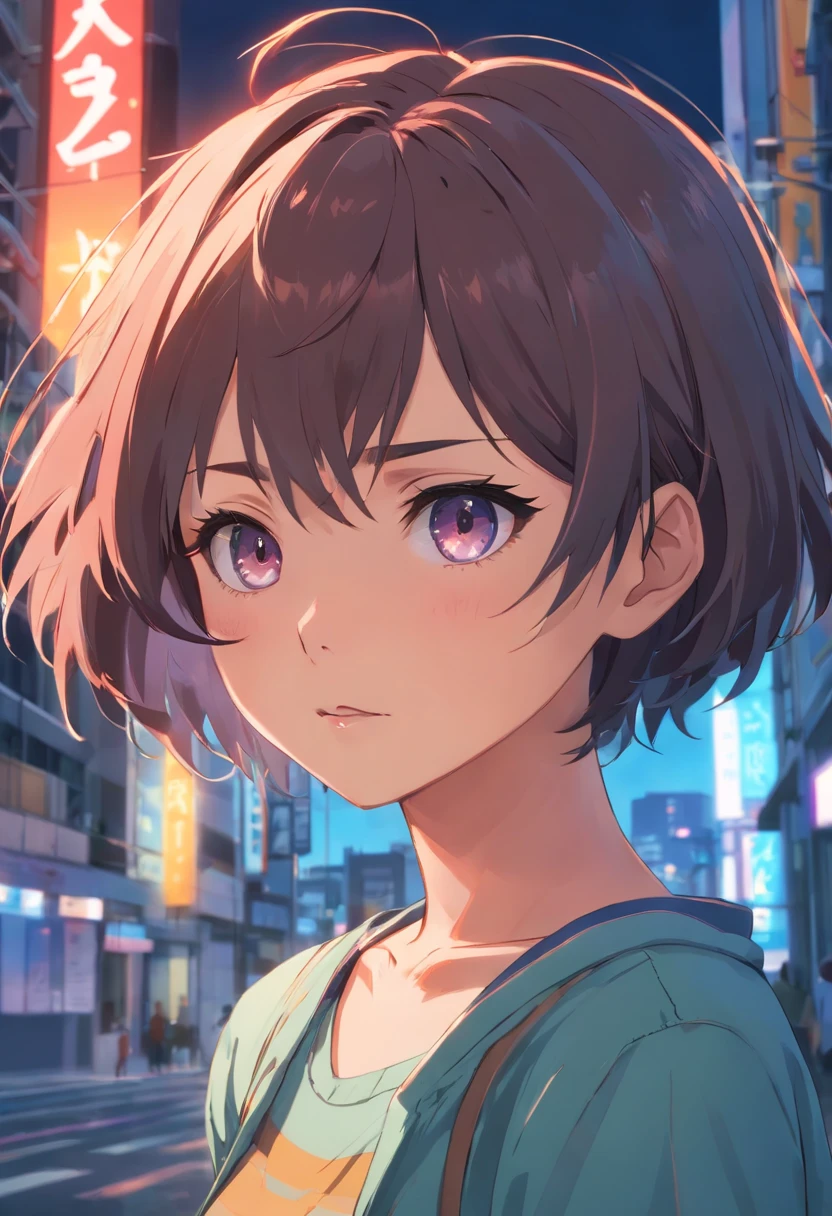 menina zumbi, cabelos pretos, olhos vermelhos, short hair, translucent skin, Manga art.