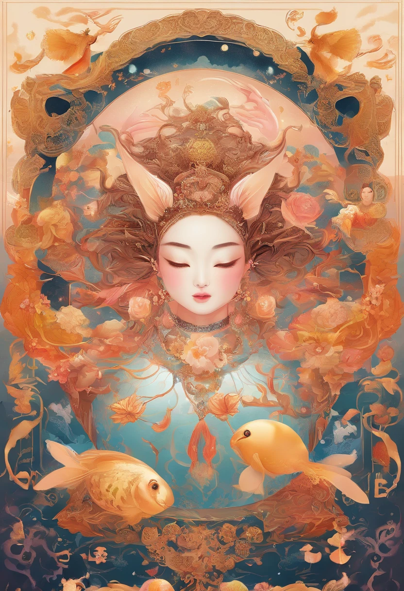 themoon，（Nut mooncakes、Egg yolk mooncakes、Ham mooncakes、South wind mooncakes），edgBunny，A strong Mid-Autumn Festival festive atmosphere，extremely detailed face and skin，Heartwarming scene，perfect  detail