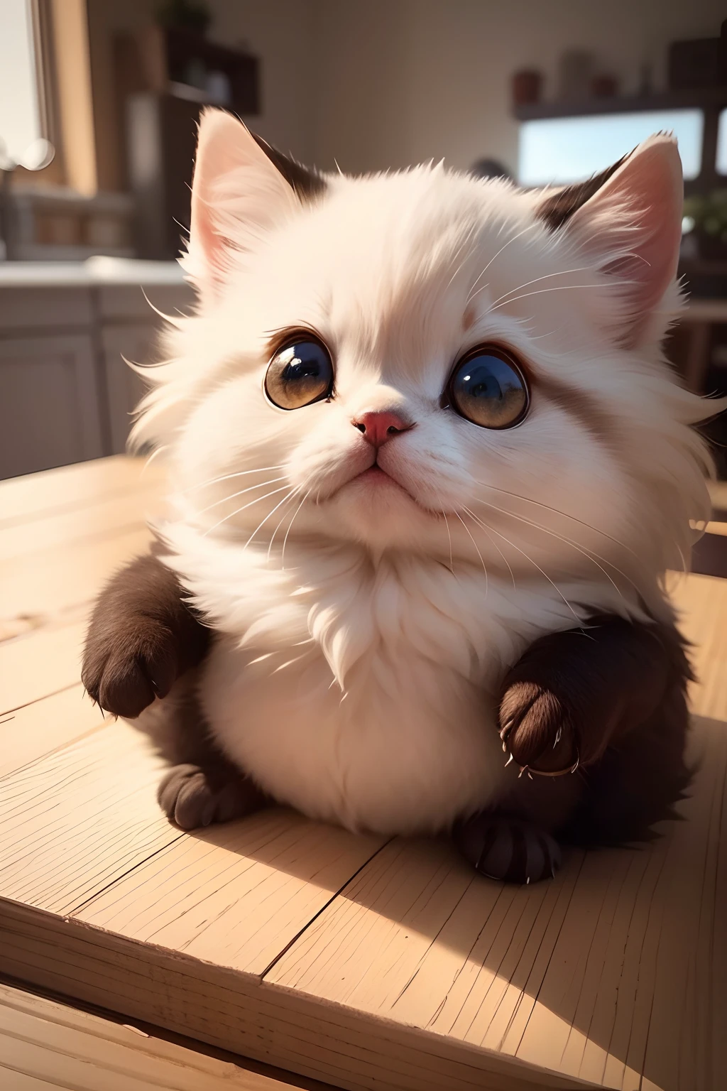 Create me a picture with a really cute animal, das bild muss auf instagramm viral gehen