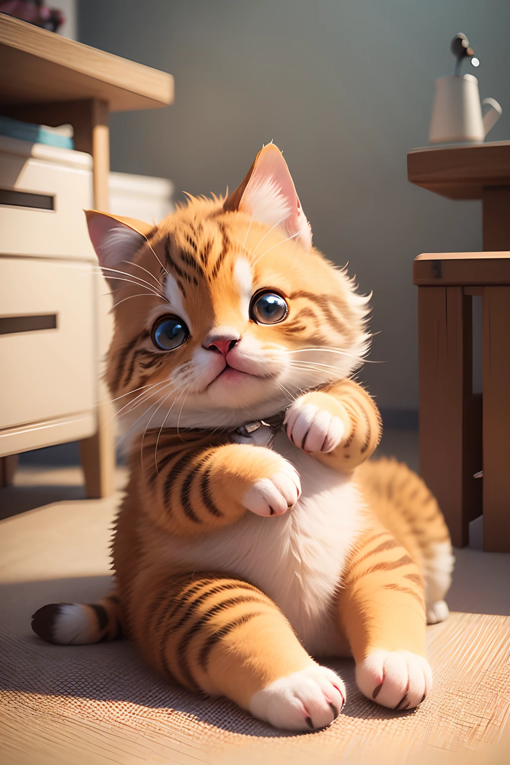 Create me a picture with a really cute animal