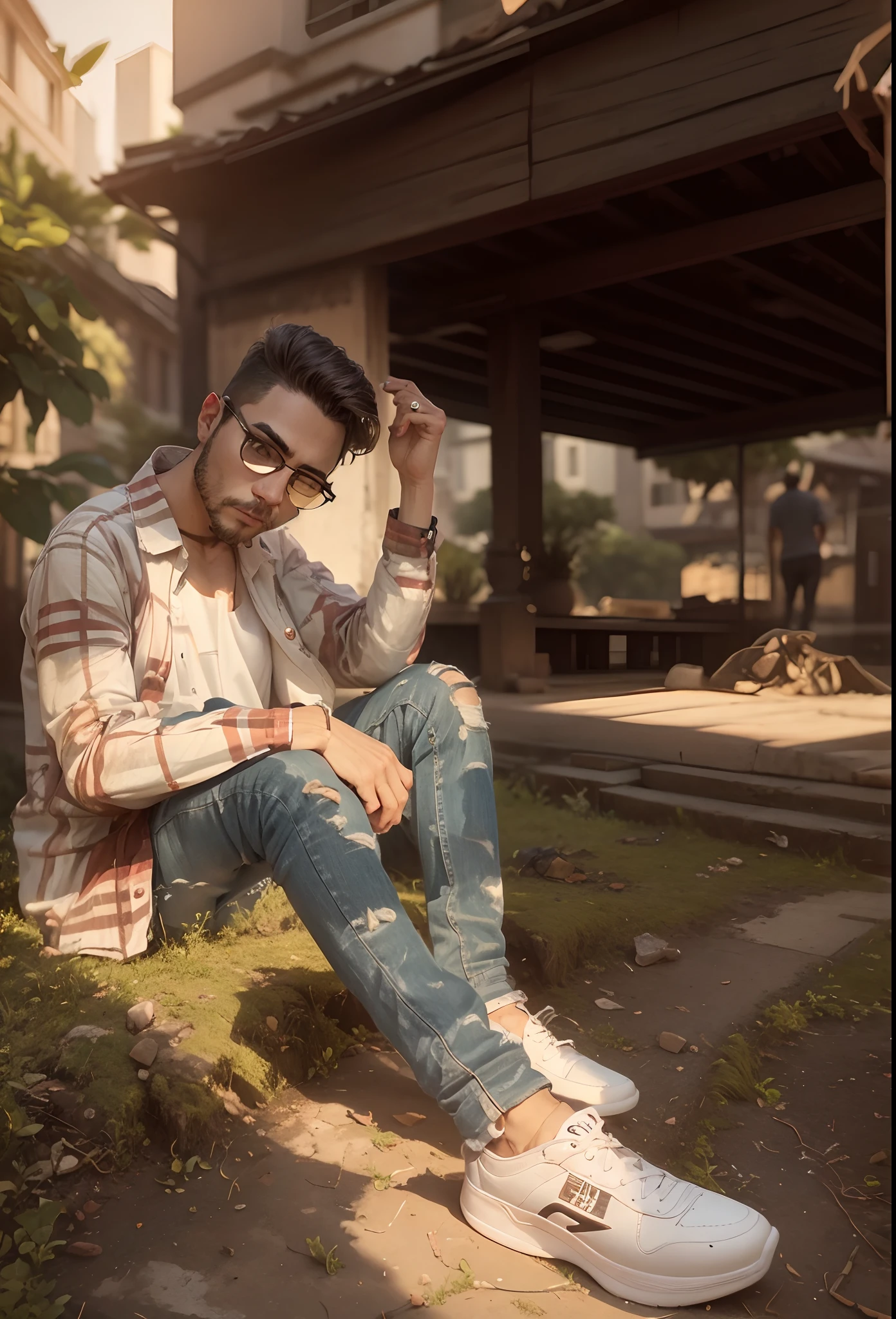 Background change, Change shirt, Change shoes, realistic face