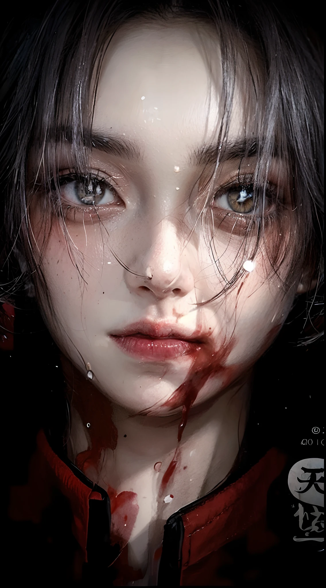 Boy, white eyes, 8k 4k, uhd