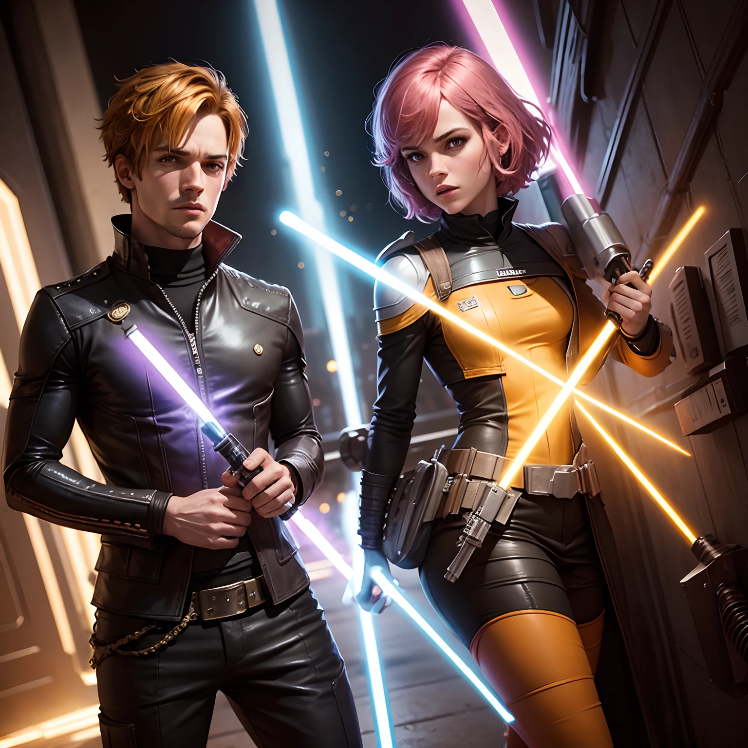 Brandon flowers as a Jedi with Sabine Wren