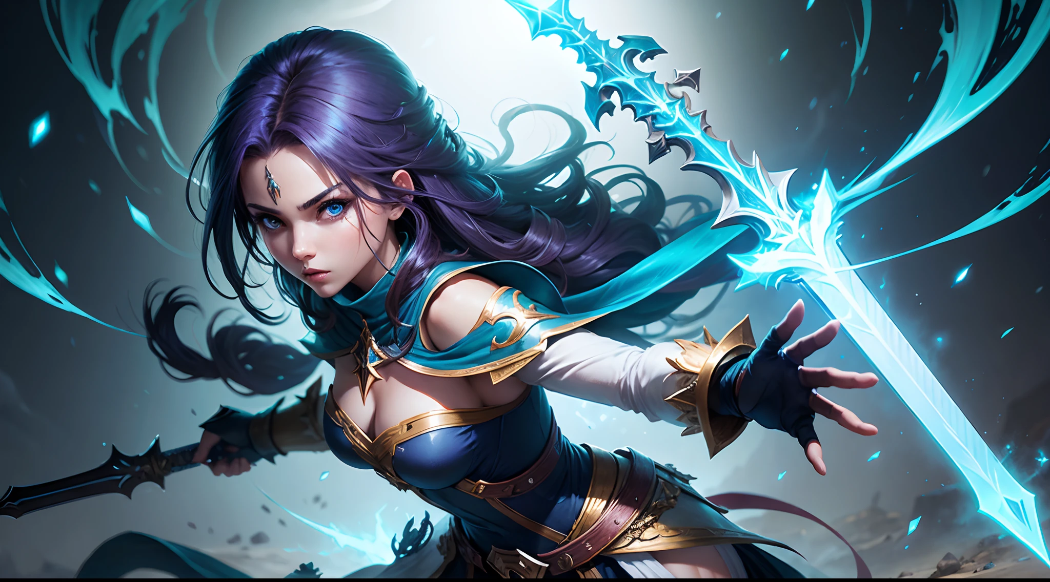 Icon Skill power sword magical bright mmorpg concept art Fantasy