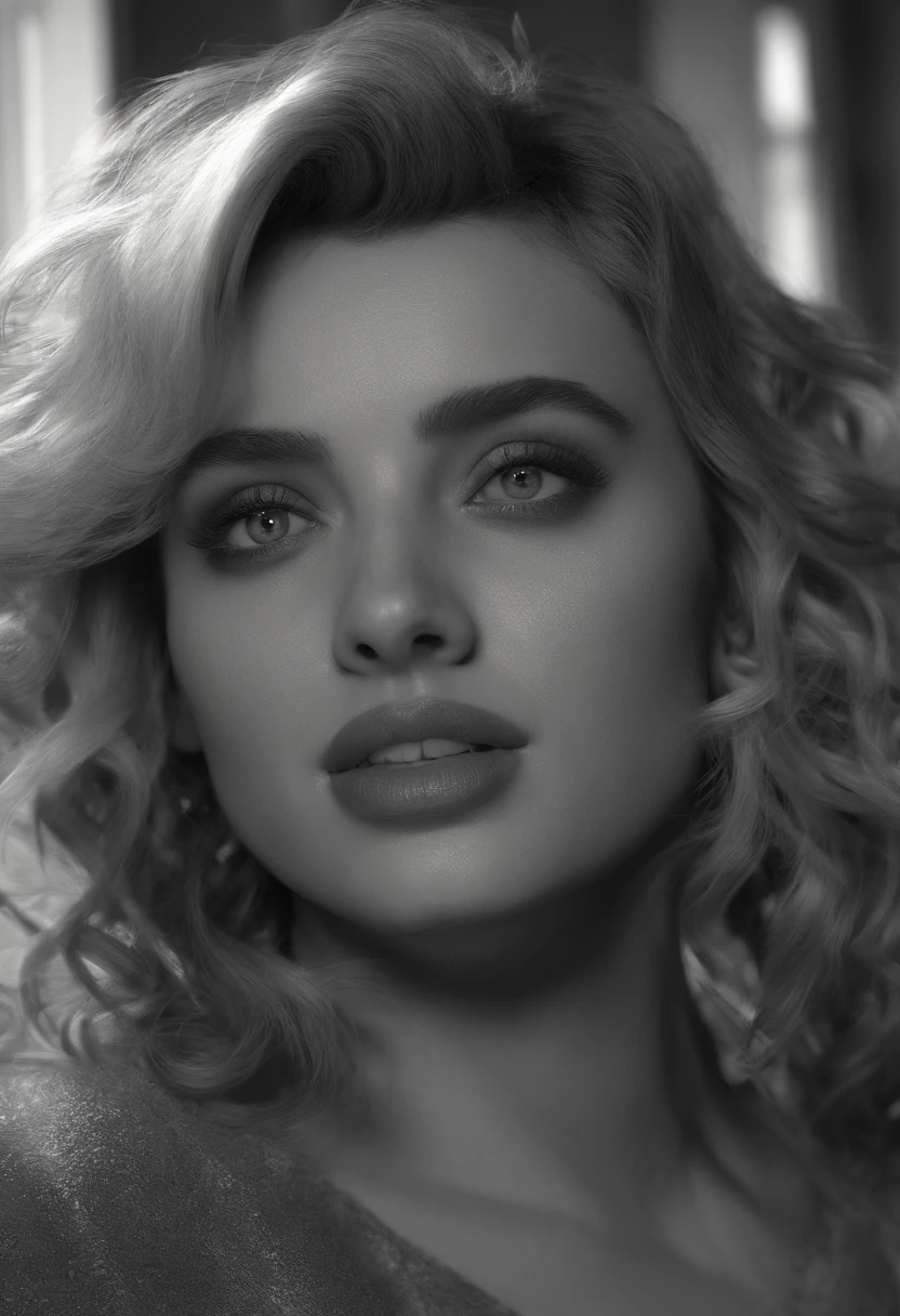 ana de armas marilyn monroe, ((ultra-detailed eyes)), Cinematic, Photoshoot, Shot on 25mm lens, Depth of Field, Tilt Blur, Shutter Speed 1/1000, F/22, White Balance, 32k , Super-Resolution, Pro Photo RGB, Half rear Lighting, Backlight, Dramatic Lighting, Incandescent, Soft Lighting, Volumetric, Conte-Jour, Global Illumination, Screen Space Global Illumination, Scattering, Shadows, Rough, Shimmering, Lumen Reflections, Screen Space Reflections, Diffraction Grading, Chromatic Aberration, GB Displacement, Scan Lines, Ambient Occlusion, Anti-Aliasing, FKAA, TXAA, RTX, SSAO, OpenGL-Shader's, Post Processing, Post-Production, Cell Shading, Tone Mapping, CGI, VFX, SFX, insanely detailed and intricate, hyper maximalist, elegant, dynamic pose, photography, volumetric, ultra-detailed, intricate details, super detailed, ambient –uplight –v 4 –q 2