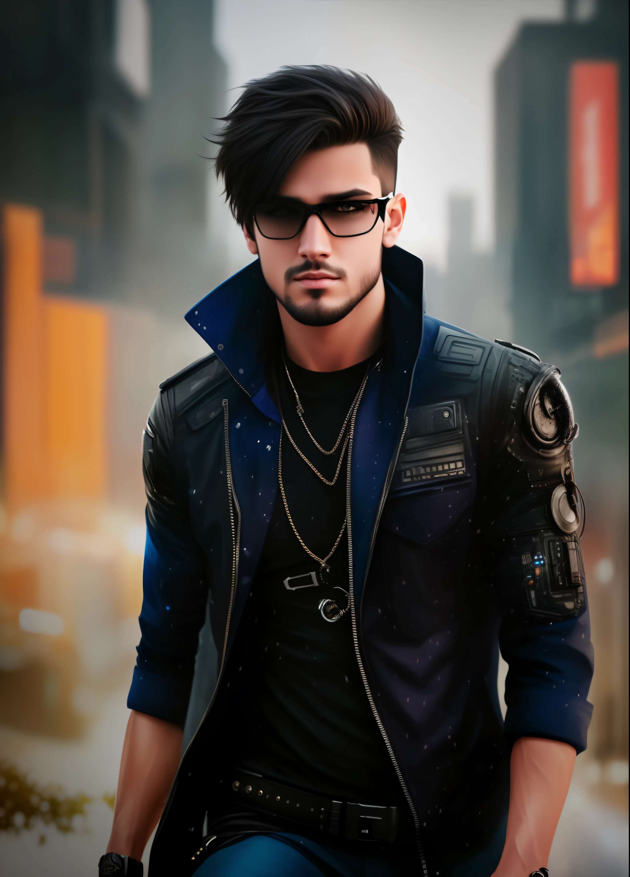 Change background cyberpunk handsome boy

ultra realistic face with cat,