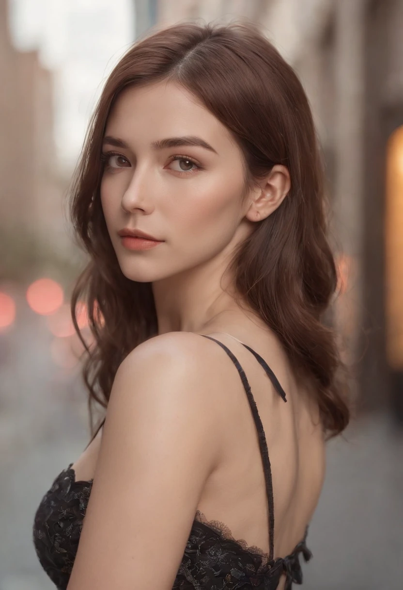 (masterpiece, best quality), intricate details, 8k, artstation, wallpaper, official art, splash art, sharp focus,, 1girl, long hair, twin tails, red eyes, brown hair, , spider suit, spider web printing, spider web, , skyscrapers, city, buildings, cars, street,