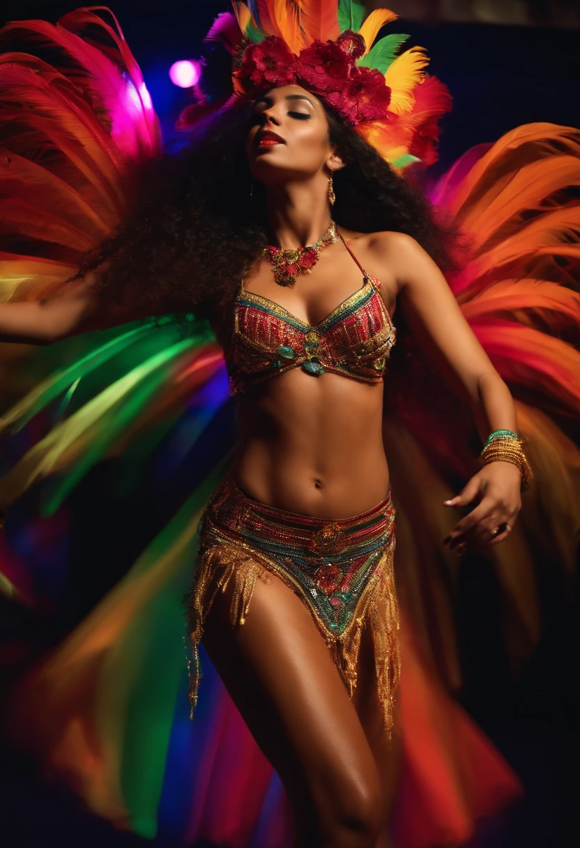 female Brazilian dancing in the club