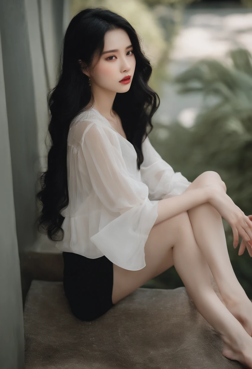Black hair shortcuts、full body seen、Age is about 18 to 20 years old、Body shape is slightly chubby