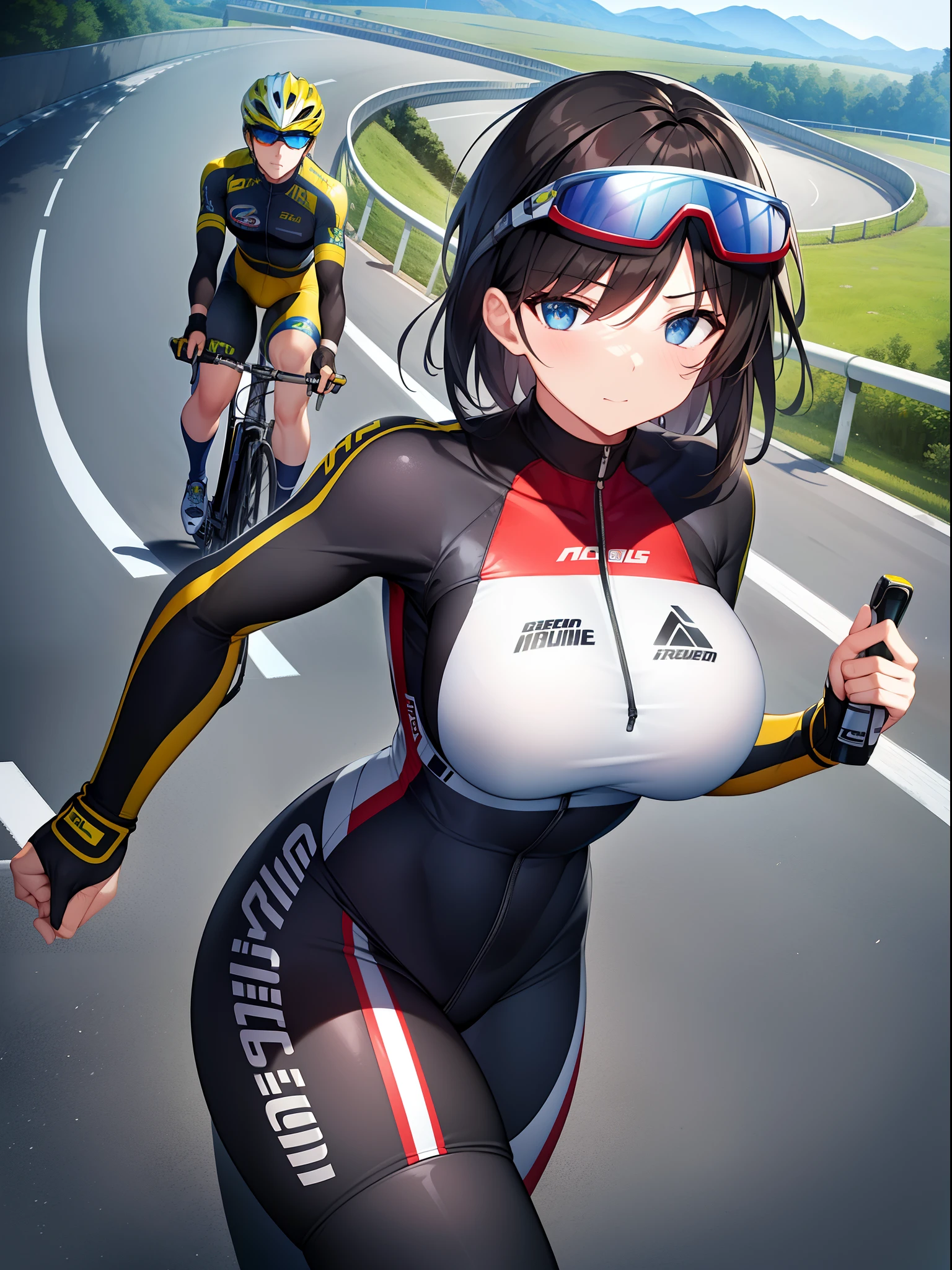 Outrageous resolution、​masterpiece++、top-quality++、ultra-definition++、ultra-definition++、4k++、8k++、from side、（Background Focus）++、Dressed woman praises muscular big breasts riding road bike in road bike racing costume and road bike sunglasses on a mountain road destroying a city、Muscular Colossal Ruon Riding a Road Bike in Road Bike Racing Costume and Road Bike Sunglasses on a Mountain Road、Muscular big breasts magic riding a road bike in a road bike racing costume and road bike sunglasses on a mountain road、Muscular big breasts riding a road bike in road bike racing costume and road bike sunglasses on a mountain road flying above、Muscular big breasts married woman riding a road bike in a road bike racing costume and road bike sunglasses on a mountain road、Muscular big breasts president riding a road bike in a road bike racing costume and road bike sunglasses on a mountain road、Detailed contemporary art、Contemporary Art Style、BreakMuscular big breasts witch riding road bike in road bike racing costume and road bike sunglasses on beautiful modern mountain road、Muscular colossal breasts college student riding a road bike in a road bike racing costume and road bike sunglasses on a mountain road、Contemporary Art Behans、Muscular colossal breasts high school student riding a road bike in a road bike racing costume and road bike sunglasses on a mountain road、Muscular big breasts woman riding a road bike in a road bike racing costume and road bike sunglasses on a beautiful mountain road、Muscular huge breasts shards riding a road bike in road bike racing costume and road bike sunglasses on a shiny floating mountain road、Muscular big breasts riding a road bike in a road bike racing costume and road bike sunglasses on a mountain road、 Muscular huge breasts spark riding road bike in road bike racing costume and road bike sunglasses on dazzling mountain road、Muscular huge breasts chain riding road bike in road bike racing costume and road bike sunglasses on mountain road、Muscula