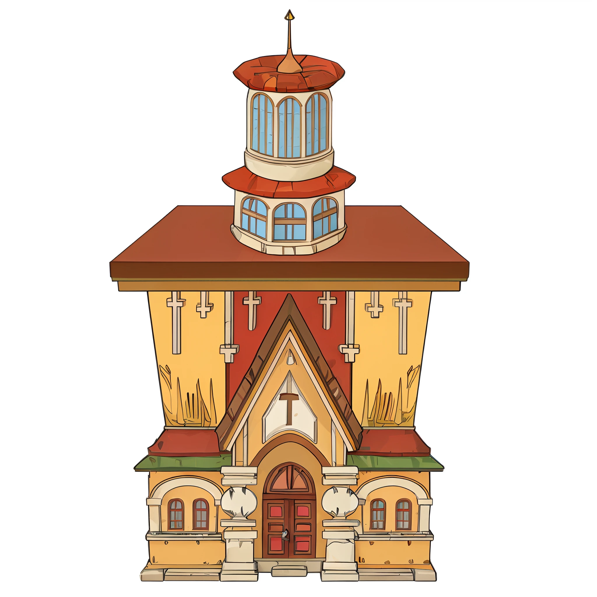 Cartoon, three-dimensional
