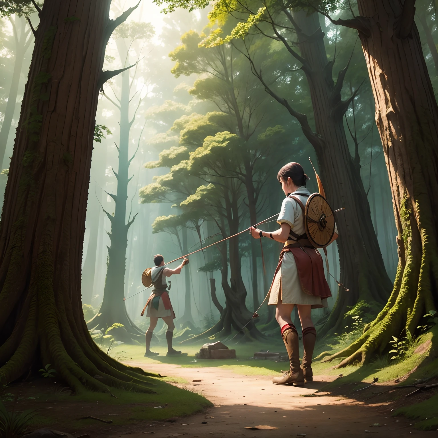 Archery in the ancient forest