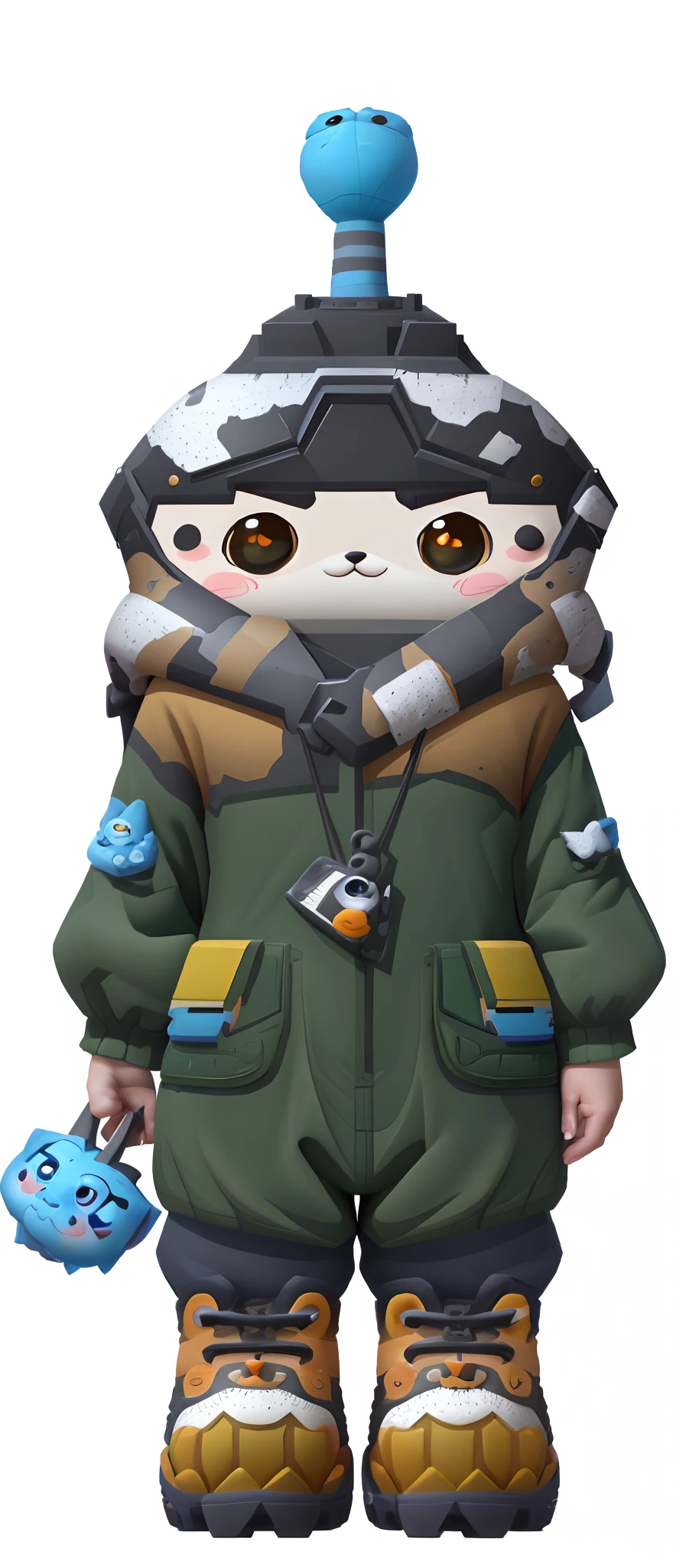 Cartoon, three-dimensional, cute